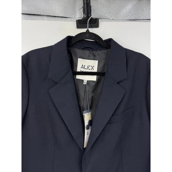 ALEX MILL Soho Blazer Wool Womens XL Dark Navy Blue NEW Wool Minimalist Career - Picture 5 of 11